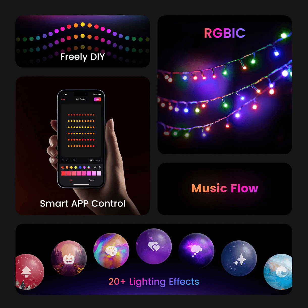 Alternative view of Yeelight Holiday String Lights